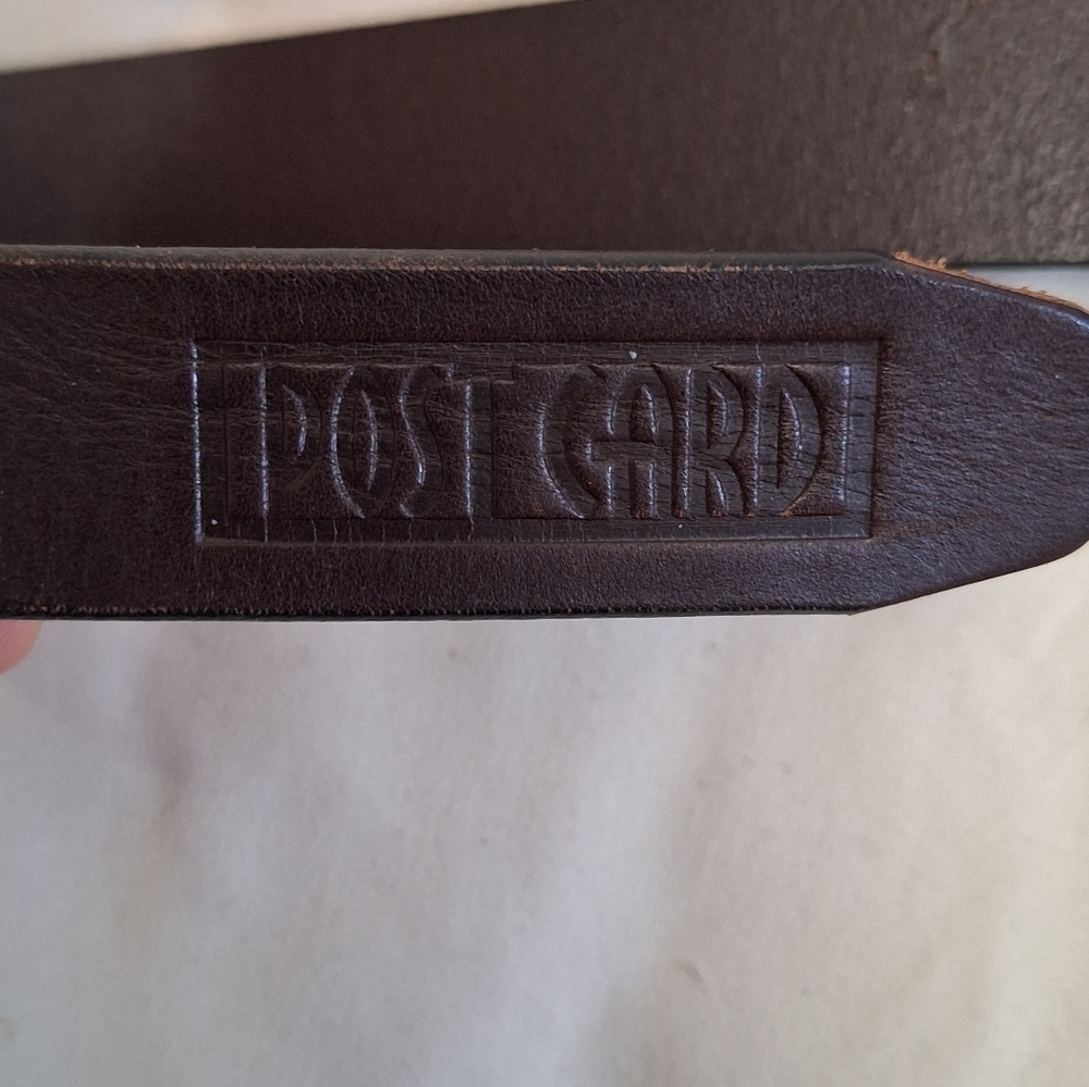 POSTCARD | Dark Brown Leather Belt